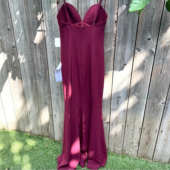 NWT Dress the Population Alejandra Crepe Evening Gown - Picture 6 of 8